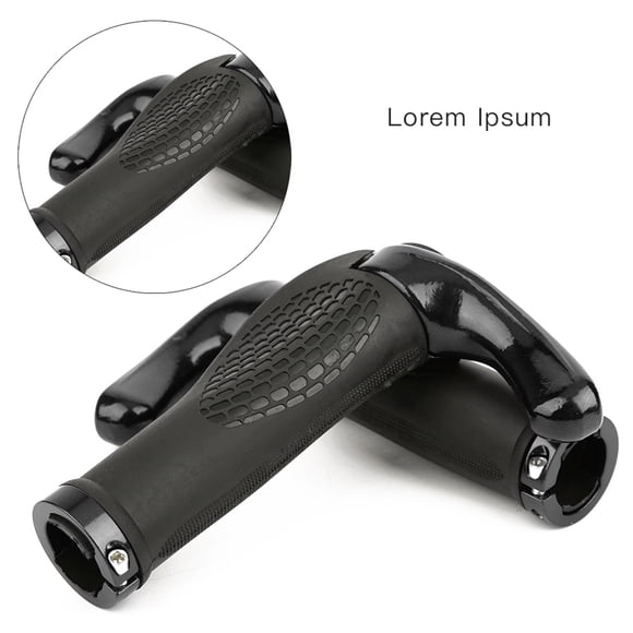 1 Pair Bike Handlebar Grips, Professional Rubber Mountain Bike Handlebar Grips Road Bike Lock on Grip Handlebar Grip Kit