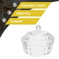 thumbnail image 3 of OULII Multipurpose Candy Storage Clear Sugar Bowl with Lid Transparent 1Set, 3 of 8