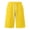 Yellow, variant on Men's Baggy Sweat Shorts Fleece Cotton Y2k Casual Under Knee Raw Hem Gym Shorts with Pockets, 2XL