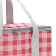 thumbnail image 3 of Bolsa aislante para entrega de alimentos, bolsa de comestibles reutilizable aislada, portador de bebidas plegable, bolsa térmica aislante para pescar Rojo, 3 of 8