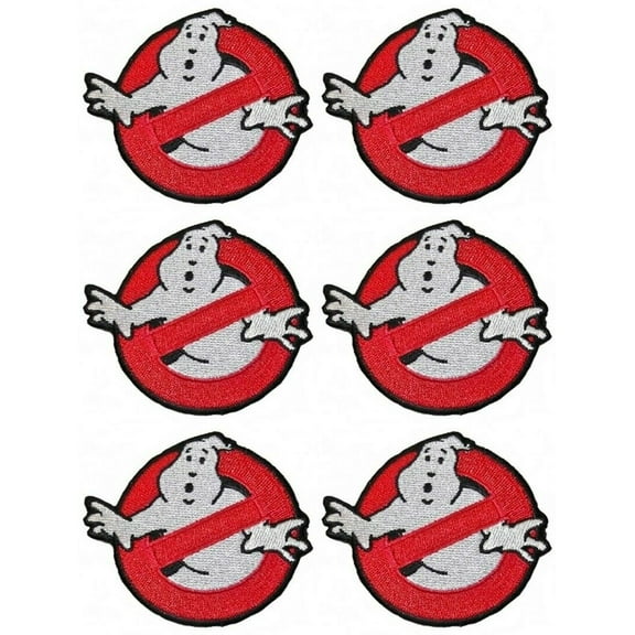 Ghostbusters No Ghost Logo 2.75 Inches Tall Embroidered Patch Set of 6