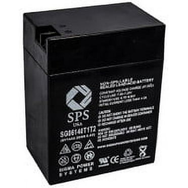 SPS Brand 6 V 14 Ah Replacement Battery (SG06140T1T2) with Terminal T1T2 for Douglas DG69.5 (1 PACK)