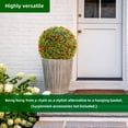 thumbnail image 3 of Yeshouse Artificial Topiary Balls, Set of 2, Decorative Faux Flower Spheres with Chains for Patio, Garden, Wedding, 3 of 7