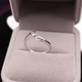 thumbnail image 2 of Opolski Bague d'Articulation Ouverte Brillante Réglable pour Femmes avec Deux Zircons Incrustés, Bijou de Mode, 2 of 7