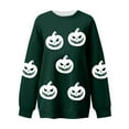 thumbnail image 3 of Enjoytime Halloween Womens Long Sleeve Tops Vintage Pumpkin Printed Round Neck Pullover Sweatshirts Spooky Season Casual Loose Cute Sweatshirt, 3 of 3