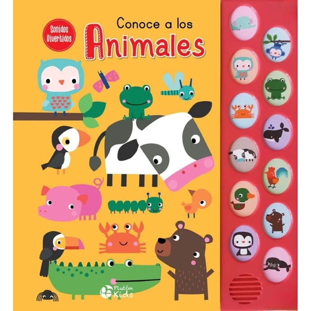 Libro Sonidos Divertidos: Conoce A Los Animales Tapa Dura, Autor Pluton Kids, Editorial Pluton Kids
