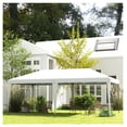 thumbnail image 2 of 10x20 Pop Up Canopy Gazebo - Outdoor Party Tent with Carry Bag - White UV Sun Protection - Adjustable Steel Frame - Large Shade for Events & Weddings, 2 of 9