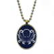 thumbnail image 1 of Modelo de vida marina, negro, blanco, pulpo Collar Colgante de cadena vintage Colección de joyas colgantes Unbranded M, 1 of 3