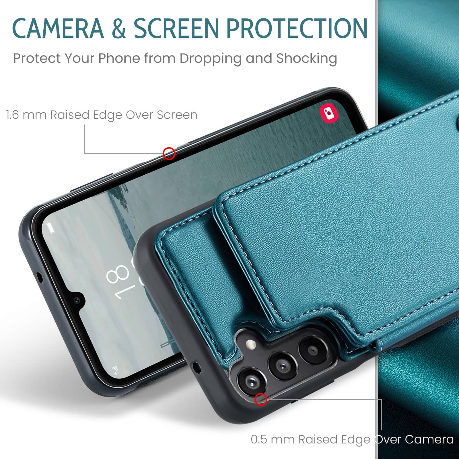 Cyberland Samsung Galaxy A16 Wallet Case Green photo 6