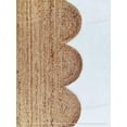 thumbnail image 4 of Runner Rug - Scalloped Runner Rug, Jute Runner Rug, Bohemian Scallop Rug, Natural Jute Rug, Scalloped Jute Rug, Jute Scallop Rug, Custom Rug, 4 of 5