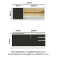thumbnail image 3 of Cocina Integral Completa Modular Madesa Glamy 180cm BN 06, 3 of 5