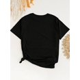 thumbnail image 2 of Birthday Queen Graphic Tee - Regular Size Casual Crew Neck T-Shirt with Slight Stretch, 100% Cotton Knit Fabric, Summer Short Sleeve Top with Festive Design, 2 of 5