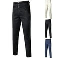 thumbnail image 7 of Mens Gothic Pants Vintage Cosplay Costume Trousers Steampunk Victorian Pants, 7 of 7