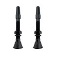 thumbnail image 1 of Neumático 40 mm Bicicleta Tubeless Presta Válvula Vástago de aleación de aluminio con tapa Negro 2 piezas JShteea Accesorios para bicicletas, 1 of 8