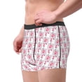 thumbnail image 2 of Fotbe Flamingo On Checkered Calzoncillos Tipo Boxer con Bolsa de Soporte Total para Hombre, X-Temp Fresco, Transpirable y de Secado Rápido-X-Large, 2 of 5