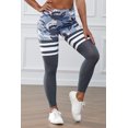 thumbnail image 4 of Women's Gray Camo Print Striped Sport Pants, 4 of 11