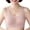 Coffee, variant on Women Solid Lace Spliced Wireless Bra, Vest Style Back Smoothing Gathering Comfort Daily Underwear Khaki XL(XL)
