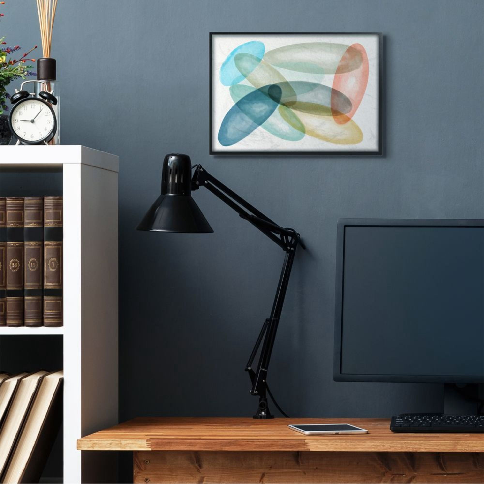Stupell Industries Colorful Opaque Ovals Minimalist Abstraction Design by Daphne Polselli