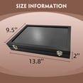 thumbnail image 4 of Youersen Jewelry Storage Box with Earring, Ring, Jewelry Holder for Women, Black, 4 of 7