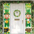 thumbnail image 1 of QTOCIO Décorations de la Saint-Patrick, Décorations de Porte pour Couplets de la Saint-Patrick, Rideaux de Porte pour Fêtes Intérieures et Extérieures, Drapeaux en Tissu Suspendus, 1 of 6