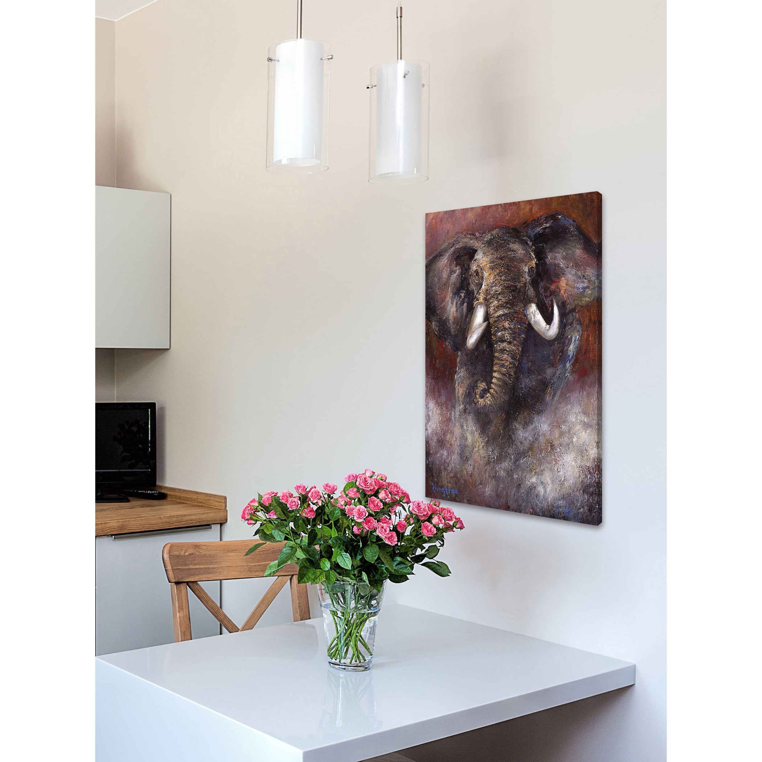 Marmont Hill "Ready for the Battle" by Bergerac Painting Print on Wrapped Canvas