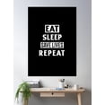 thumbnail image 2 of Eat Sleep Save Lives Repeat. First Responder Lifesaver Slogan Poster Wall Art, Modern Wall Decor, 8x12 UNFRAMED, 2 of 3