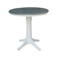 thumbnail image 4 of International Concepts 36" Solid Wood Table With 2 X-Back Counter Stools, 4 of 5