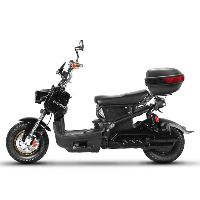 EMMO Monster eBike - Electric Moped Scooter - 84V - 75km Range - QS Motor - Black - Removable Battery - Storage