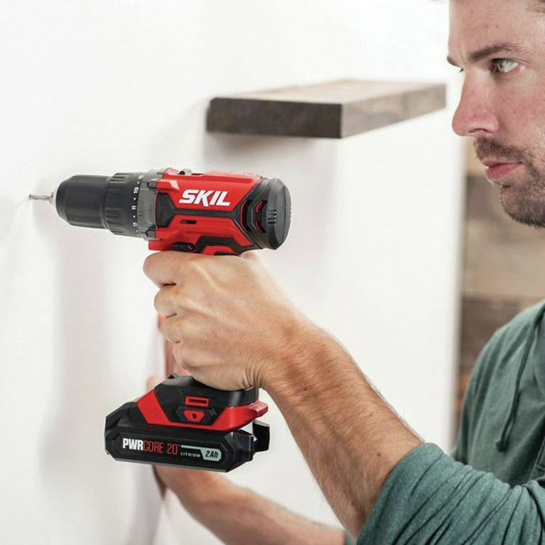 SKIL DL527502 20V 1 2 Drill Driver Kit with 2.0 Ah Lithium Battery Charger