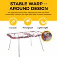 thumbnail image 4 of Independence Day Table Cloths for 8 Foot Rectangle Tables, Gnomes American Flag Red Blue Flowers Patio Waterproof Elastic Fitted Tablecloths, Washable Rectangular Table Cover for Camping, 4 of 8