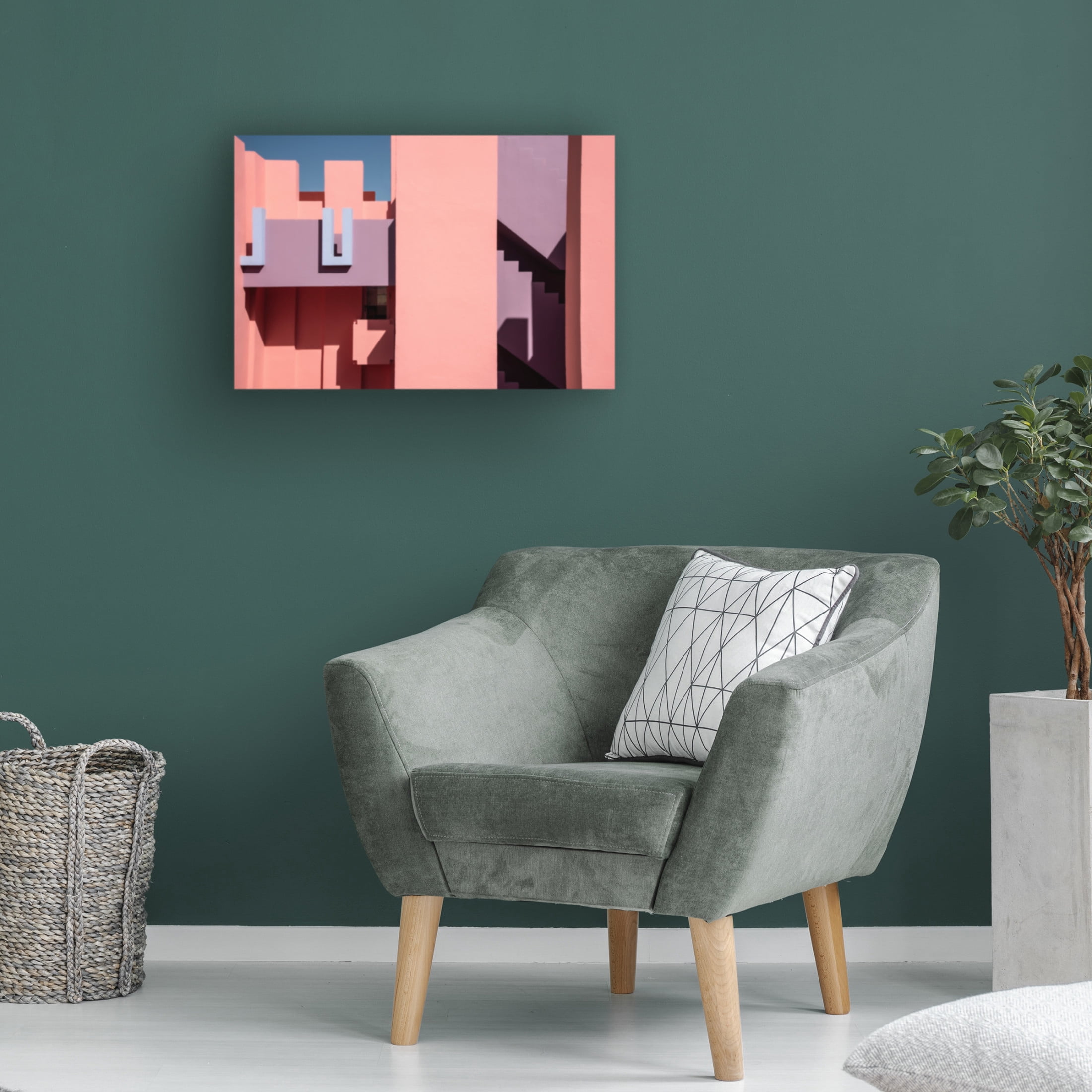 Trademark Fine Art Linda Wride Muralla Roja 2 Canvas Wall Art