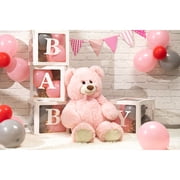HollyHOME Giant Teddy Bear Big Plush Stuffed Animal Soft Cuddly Toy Gift for Girlfriend Kids Valentines Day 36 Inch Pink