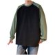 thumbnail image 1 of Sudadera sin capucha para hombre, de terciopelo de doble cara, cuello redondo, con bloques de color, versátil, para exteriores, camiseta básica, sudadera informal de manga larga, sudadera con capucha, 1 of 5