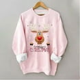 thumbnail image 4 of WEAIXIMIUNG Sweat à Demi-Zip pour Femmes 3TG Sweat de Noël pour Femmes Design Père Noël et Arbre Col Rond, 4 of 4