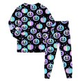 thumbnail image 6 of NOEGOEU Boys Girls Halloween Pajamas Kids Toddler Cute Graphic Long Sleeve Sleepwear Set 2-9Y (Blue,2-3 Years), 6 of 7