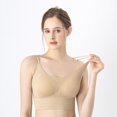 thumbnail image 3 of Women's Sport Bra Padded Cross Back Wirefree Seamless Breathable Yoga Sport Bra, 3 of 7