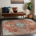 thumbnail image 2 of Beverly Rug Machine Washable Easy Cleaning Indoor Non-Slip Rugs Orange / Cream 8'x10', 2 of 9