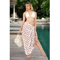 thumbnail image 2 of HAPPY BAY Women's Summer Beach Wrap Bikini Wraps Swimwear Swim Cover Up Skirt Bathing suit Swimsuit Sarong Coverups for Women One Size Allover Turtles, Red, 2 of 5
