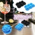 thumbnail image 5 of Apmemiss Kitchen Accessories Clearance Rose Flower Ice Cocktail Mix Ice Rose Flower 6 with Silicone Ice Tray, Black, 5 of 5