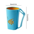 thumbnail image 3 of Litrail Multi-PurposeFishShapedPlasticCup:ToothbrushHolder,MouthwashCup&DrinkingCupforBathroomKitchenTravel(AssortedColors), 3 of 6
