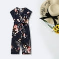 thumbnail image 2 of TAIAOJING Mommy and Me Matching Jumpsuit Outfits Romper With Belt Family And Floral Outfits Printed Jumpsuit Mommy Me Sleeveless, 2 of 5