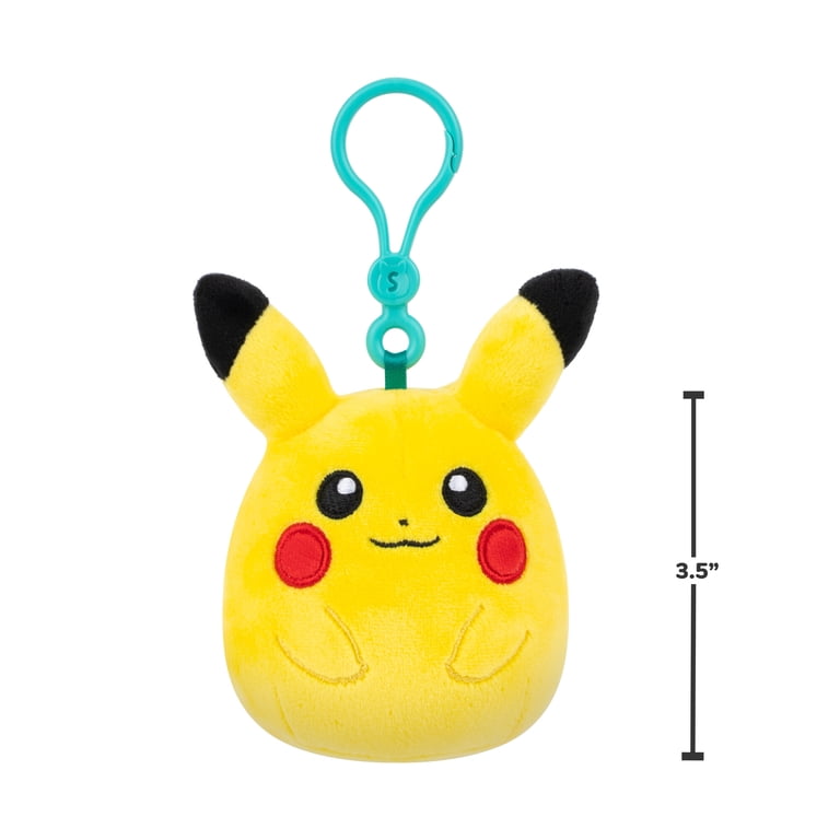 Squishmallows Clip-On Pokémon Pikachu Plush, 3.5-inch photo 2