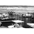 thumbnail image 2 of Hausenflock, Alan 18x13 Gold Ornate Wood Framed with Double Matting Museum Art Print Titled - Wrightsville Marina I, 2 of 4