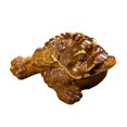 thumbnail image 2 of Figura de sapo que cambia de color, adornos para mascotas, manualidades de resina de la fortuna de tres patas S áurea, 2 of 9