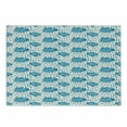 thumbnail image 1 of Blue and White Cutting Board, Raining Clouds Hand Painted Style with Rough Brush Strokes Wet Weather, Decorative Tempered Glass Cutting and Serving Board, Small Size, Blue and White, by Ambesonne, 1 of 1