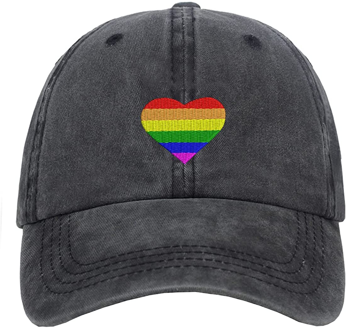 Adjustable Baseball Cap Rainbow Hat 