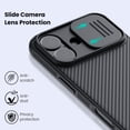thumbnail image 2 of Funda Nillkin para iPhone 17, cámara deslizante de 6,3 pulgadas, negra, 2 of 8
