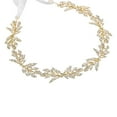 thumbnail image 3 of YooGuoGuo Wedding Headband Leaf Crystal Wedding Headpiece Bridal Rhinestone Hair Accessories for Brides Wedding Hair Vine (Silver), 3 of 6