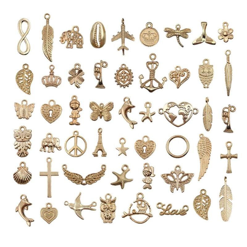 12pcs DIY Jewelry Making Silver Metal Charms Mix Lots Ball Game Pendants Crafts 