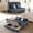 Charcoal Gray, variant on 60" 3 in 1 Pull Out Sofa Bed, Full Size Convertible Sleeper Loveseat with Storage, Trundle & 2 Pillows, for Living Room/Dorm/Bedroom/Office/RV